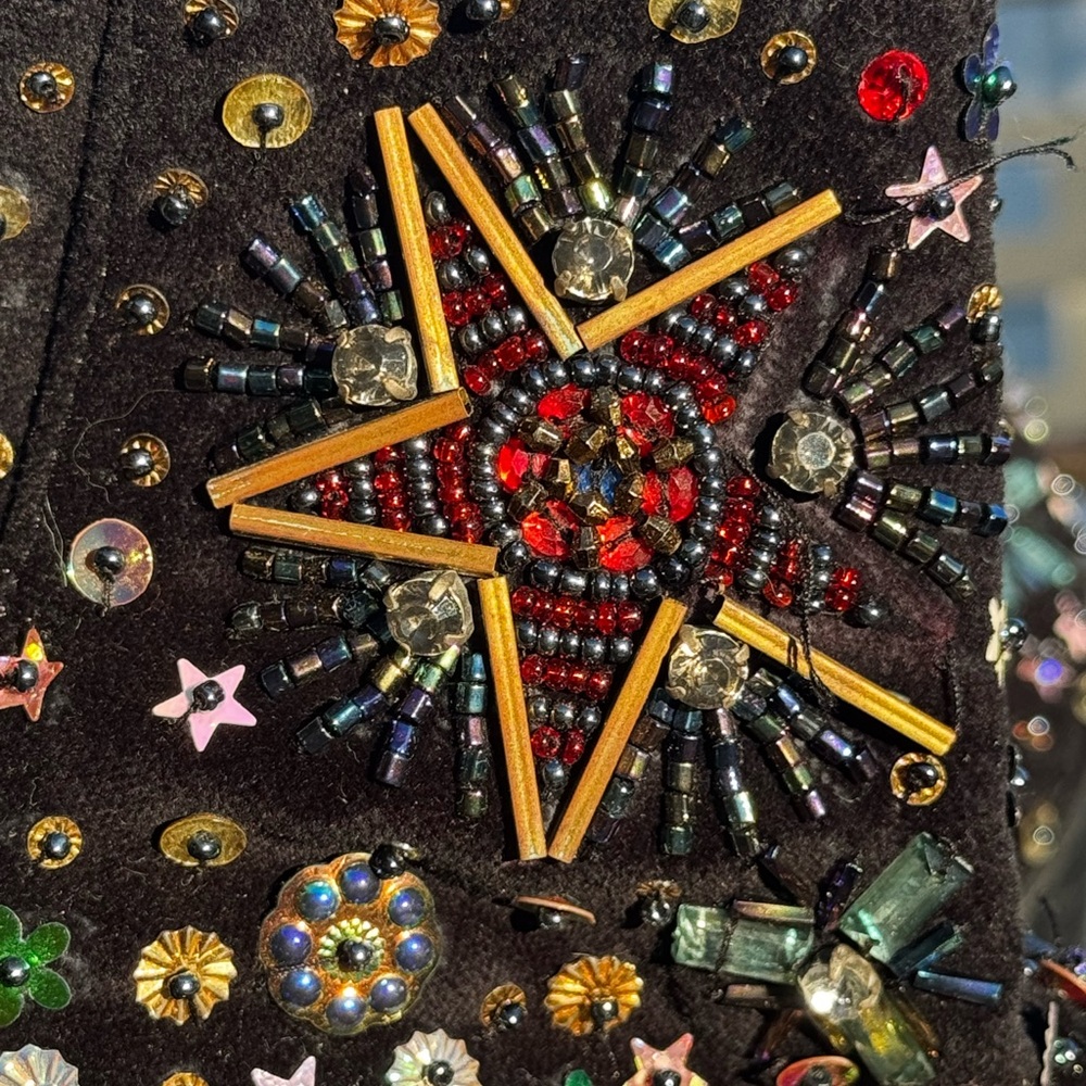 Embellished Black Ankle Boots - Picture 10 of 10